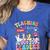 Teaching Future Leaders Groovy Teacher Back To School Women's Heather T-Shirt Heather True Royal Teaching Future Leaders Groovy Teacher Back To School Women's Heather T-Shirt Heather True Royal