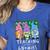 Teaching My Little Gnomies With Gnome For Teacher Women Women's Heather T-Shirt Heather True Royal Teaching My Little Gnomies With Gnome For Teacher Women Women's Heather T-Shirt Heather True Royal