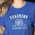 Teaching Tiny Disciples Christian Bible Verse Teacher Women's Heather T-Shirt Heather True Royal Teaching Tiny Disciples Christian Bible Verse Teacher Women's Heather T-Shirt Heather True Royal