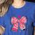Teaching Is A Work Of Heart Pencil Bow Teacher Valentine Women's Heather T-Shirt Heather True Royal Teaching Is A Work Of Heart Pencil Bow Teacher Valentine Women's Heather T-Shirt Heather True Royal