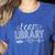 Team Library Tee Teacher Student Back To School Women's Heather T-Shirt Heather True Royal Team Library Tee Teacher Student Back To School Women's Heather T-Shirt Heather True Royal