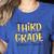 Third Grade Dream Team 3rd Grade Teacher Back To School Kids Women's Heather T-Shirt Heather True Royal