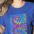 Tie Dye 2nd Grade Typography Team Second Grade Teacher Women's Heather T-Shirt Heather True Royal Tie Dye 2nd Grade Typography Team Second Grade Teacher Women's Heather T-Shirt Heather True Royal