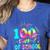 Tie Dye Happy 100th Day Of School Teacher Student 100 Days Women's Heather T-Shirt Heather True Royal Tie Dye Happy 100th Day Of School Teacher Student 100 Days Women's Heather T-Shirt Heather True Royal