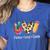 Tie Dye Hippie Peace Love Teach Teacher Appreciation Women's Heather T-Shirt Heather True Royal Tie Dye Hippie Peace Love Teach Teacher Appreciation Women's Heather T-Shirt Heather True Royal