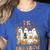 TK Boo Crew Preppy Halloween Floral Ghost TK Teacher Team TK Women's Heather T-Shirt Heather True Royal