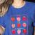 TK Is My Jam Transitional Kindergarten TK Teacher Strawberry Women's Heather T-Shirt Heather True Royal