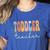 Toddler Teacher Retro Groovy Women Happy First Day Of School Women's Heather T-Shirt Heather True Royal