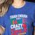 Tough Enough To Be A Teacher Crazy Enough To Love It Women's Heather T-Shirt Heather True Royal Tough Enough To Be A Teacher Crazy Enough To Love It Women's Heather T-Shirt Heather True Royal