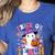 Trick Or Teach Groovy Teacher Ghost Halloween Teacher Women's Heather T-Shirt Heather True Royal Trick Or Teach Groovy Teacher Ghost Halloween Teacher Women's Heather T-Shirt Heather True Royal