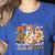 Trick Or Teach Groovy Teacher Halloween Floral Ghost Women's Heather T-Shirt Heather True Royal Trick Or Teach Groovy Teacher Halloween Floral Ghost Women's Heather T-Shirt Heather True Royal