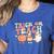Trick Or Teach Pumpkin Candy Corn Ghost Halloween Teacher Women's Heather T-Shirt Heather True Royal