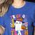 Trick Or Teach Teacher Pencil Ghost Halloween Teacher Women's Heather T-Shirt Heather True Royal Trick Or Teach Teacher Pencil Ghost Halloween Teacher Women's Heather T-Shirt Heather True Royal