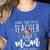 I Have Two Titles Teacher And Mom And I Rock Them Both Women's Heather T-Shirt Heather True Royal I Have Two Titles Teacher And Mom And I Rock Them Both Women's Heather T-Shirt Heather True Royal