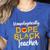 Unapologetic Dope Teacher African American Melanin Women's Heather T-Shirt Heather True Royal Unapologetic Dope Teacher African American Melanin Women's Heather T-Shirt Heather True Royal