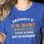 University Of I'm Done Teacher Retirement 2025 Women's Heather T-Shirt Heather True Royal