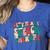Verry Merry Speech Language Pathologist Teacher Christmas Women's Heather T-Shirt Heather True Royal Verry Merry Speech Language Pathologist Teacher Christmas Women's Heather T-Shirt Heather True Royal