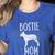 Vintage Boston Terrier Mom Dog Owner Bostie Mother Women's Heather T-Shirt Heather True Royal