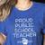 Vintage Proud Public School Teacher Red For Ed T-Shirt Women's Heather T-Shirt Heather True Royal Vintage Proud Public School Teacher Red For Ed T-Shirt Women's Heather T-Shirt Heather True Royal