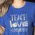Vintage Teach Love Inspire Red For Ed Teacher Supporter Men Women Girls Kids Women's Heather T-Shirt Heather True Royal Vintage Teach Love Inspire Red For Ed Teacher Supporter Men Women Girls Kids Women's Heather T-Shirt Heather True Royal