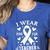I Wear Pink For My Teacher Cancer Awareness Women's Heather T-Shirt Heather True Royal