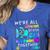 We'Re All Different But We Swim Together Elementary Teacher Women's Heather T-Shirt Heather True Royal We'Re All Different But We Swim Together Elementary Teacher Women's Heather T-Shirt Heather True Royal