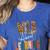 Wild About Learning Teacher Back To School Teaching Women's Heather T-Shirt Heather True Royal