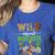 Wild About Preschool Teacher Student Preschool Zoo Safari Women's Heather T-Shirt Heather True Royal