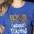 Wild About Teaching Teacher Student First Day Of School Women's Heather T-Shirt Heather True Royal