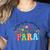 Wildflower Para Floral Paraprofessional Paraeducator Teacher Women's Heather T-Shirt Heather True Royal