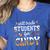 Will Trade Students For Candy Teacher Halloween Costume Tee Women's Heather T-Shirt Heather True Royal