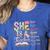 Women Bible Verse Christian Teacher God Says Back To School Women's Heather T-Shirt Heather True Royal Women Bible Verse Christian Teacher God Says Back To School Women's Heather T-Shirt Heather True Royal