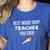 Wood Shop Teacher For Dad From Student Women's Heather T-Shirt Heather True Royal Wood Shop Teacher For Dad From Student Women's Heather T-Shirt Heather True Royal