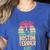 Worlds Best Boston Terrier Aunt Women's Heather T-Shirt Heather True Royal