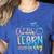Y'All Gonna Learn Today Back To School Teacher Kids Women's Heather T-Shirt Heather True Royal