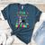 My Birthday Colorful Costume Boston Terrier Party Women's Heather T-Shirt Heather Deep Teal
