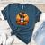 Boston Terrier Bostie Dog Breed Pet Halloween Pumpkins Women's Heather T-Shirt Heather Deep Teal