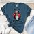 Boston Terrier Boxing Women's Heather T-Shirt Heather Deep Teal