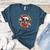 Boston Terrier Christmas Wreath Decoration Xmas Pajamas Women's Heather T-Shirt Heather Deep Teal