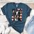 Boston Terrier Dog American Flag 4th Of July Patriotic Puppy Women's Heather T-Shirt Heather Deep Teal