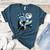 Boston Terrier Dog Art Van Gogh Starry Night Boston Terrier Women's Heather T-Shirt Heather Deep Teal