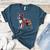 Boston Terrier Floral Dog Lover Vintage Distressed For Men Women Kids Women's Heather T-Shirt Heather Deep Teal