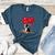 Boston Terrier Lover Heart Shape Boston Terrier Valentine Women's Heather T-Shirt Heather Deep Teal