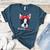 Boston Terrier Mom Bostie Women Girls Women's Heather T-Shirt Heather Deep Teal