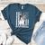Boston Terrier Papa Cool Dog Lover USA American Flag Men Women Women's Heather T-Shirt Heather Deep Teal
