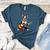 Boston Terrier Playing Guitar Boston Terrier Women's Heather T-Shirt Heather Deep Teal