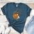 Boston Terrier Pumpkin Jack O Lantern Halloween Women's Heather T-Shirt Heather Deep Teal