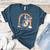 Boston Terrier Riding Dinosaur T-Rex Boys Kids Rainbow Women's Heather T-Shirt Heather Deep Teal