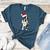 Boston Terrier Santa Christmas Lights Xmas Dog Lover Men Women Kids Women's Heather T-Shirt Heather Deep Teal