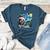 Boston Terrier Santa Starry Night Van Gogh Christmas Dog Men Women Kids Women's Heather T-Shirt Heather Deep Teal